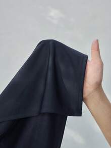 Ontre 藏蓝色罗马布圆领插肩袖刺绣长裙，现代优雅婚礼宾客装扮，简约浪漫法式奢华风，都市时尚商务休闲办公装，低调奢华质感，高品质机场时尚，邮轮度假装，中东活动必备，百搭季节性单品，婚礼系列，度假系列 - 寶藍色 - 查看 8