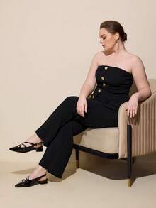 CUCCOO CURVES Women Wide Fit Pumps - Black - View 6