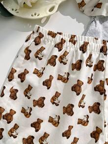 CovetEZ Sommarmode med björnmönster för kvinnor - Vitt - Visa 6