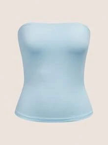 SHEIN EZwear 4 chiếc áo ống nhiều màu sắc dành cho nữ mùa hè - Nhiều màu - Xem 9