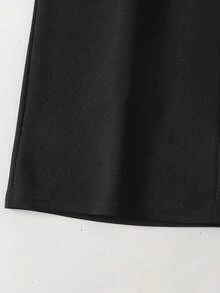 Maija Kids Maija Kids Tween Girls Sleeveless Top And Pants Set, Metal Button Closure, Elegant Retro Style - Black - View 5