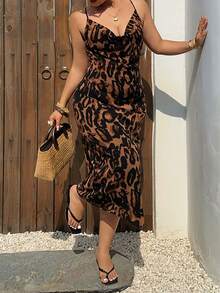 Dazy Plus Plus Size Dresses Sun Dresses For Women Summer - Brown - View 8