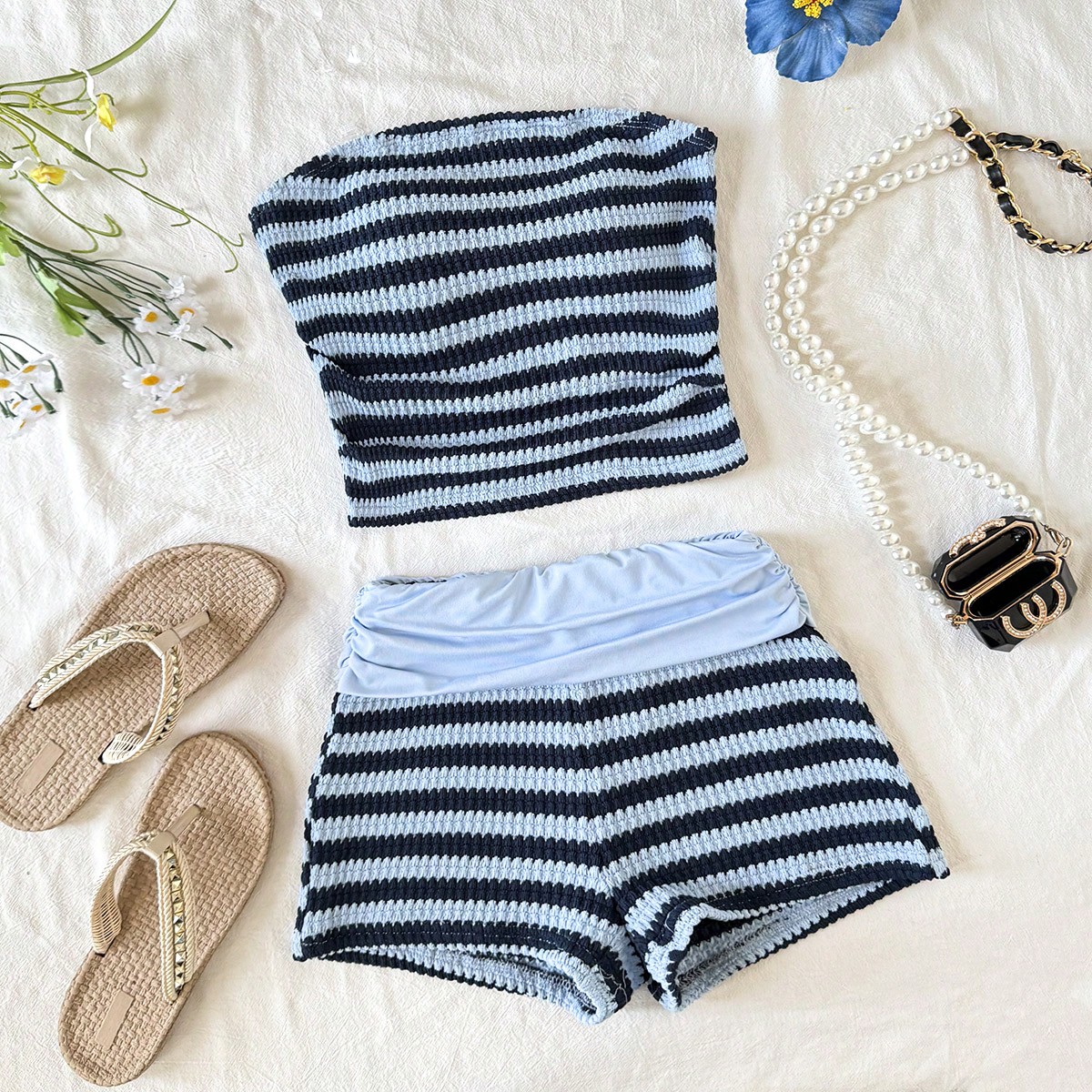 Conjunto de top de tirantes para niñas preadolescentes