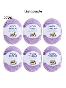 6 Sợi len lông cừu Merino Úc 300g 70% len Merino 30% sợi chống xù mềm mại thoải mái thoáng khí màu sắc rực rỡ dùng để đan áo len, áo vest, đồ thủ công mỹ nghệ, đồ dùng thủ công DIY - gói 6 quả bóng - Xem 53