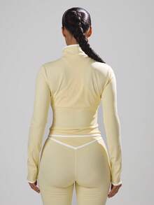Musera Sport 女士运动夹克 - 鵝黃色 - 查看 2