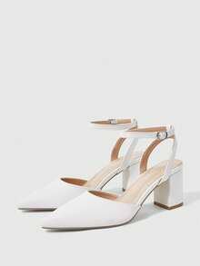 Sleekvia Tacones de mujer - Blanco - Ver 10