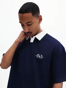 SUMWON Men Polo Co-Ords - Blue - View 5