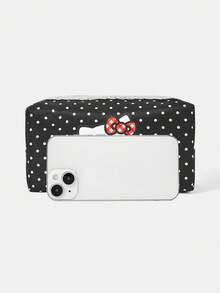 HELLO KITTY AND FRIENDS | SHEIN A Black Fun Cartoon Cute Cosmetic Bag - màu đen - Xem 3