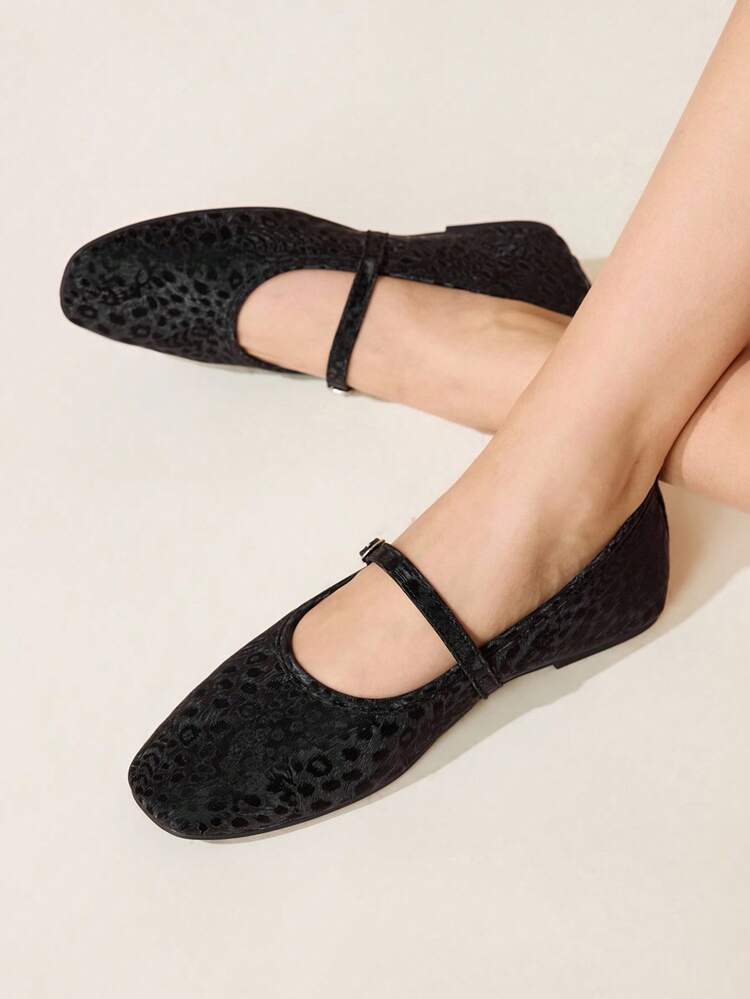 CUCCOO CHICEST Women Shoes New French Square Toe Versatile Black Hollow Weaving Thin Belt Low Vamp Elegant Breathable Comfortable Flat Sole Shoes Wedding Shoes Spring Shoes Bride Shoes