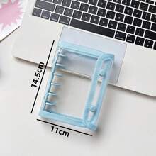 Joivida 1 A7pu 皮革笔记本，带透明活页环，A7 活页环，可替换内页，贴纸笔记本，透明贴纸书，贴纸书照片收纳袋，相册，预算计划本，日记本，笔记本，办公用品。 - 彩色 - 查看 3