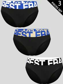 Rest Era Bộ 3 quần lót nữ in chữ thời trang - Nhiều màu - Xem 3