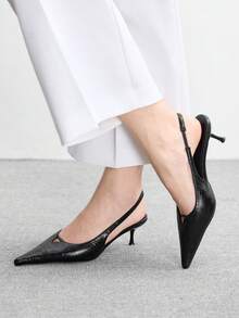 CUCCOO BIZCHIC Ladies Elegant Fashion High Heel Shoes - Black - View 4