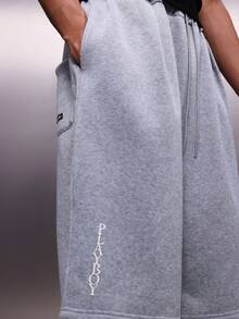 PLAYBOY X SUMWON Men Shorts - Gray Blue - View 7