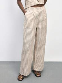 Maija 女士条纹吊带上衣和裤子套装 - 彩色 - 查看 10