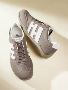 CUCCOO EASI Zapatos deportivos versátiles y casuales con suela plana para mujer - Marrón - Ver 5