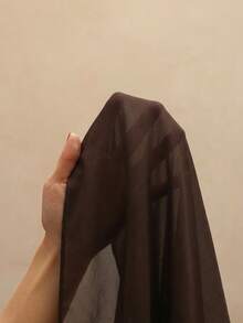 Opulessa 女士纯色简约休闲迷你连衣裙 - 棕色 - 查看 3