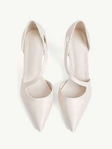 CUCCOO CHICEST Women Shoes Snake Strap Pointed Heels - Light apricot - View 2