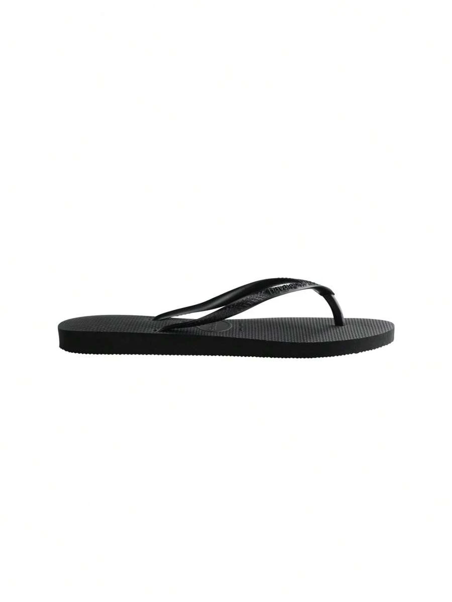 Havaianas Women's Flip-Flops Soft Comfortable Cushioned Daily Vacation Weekend Black 4144537-0090 - Black - View 1