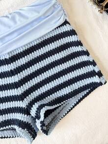 SHEIN Tween Girls Tank Top Co-Ords - Blue - View 4