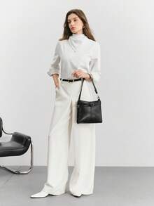 SHECARRY Damen Umhängetasche Schwarz - Schwarz - Übersicht 6