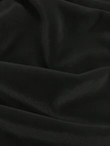 Franclia 优雅休闲丝绒V领长袖T恤，香槟色，秋冬款 - 黑色 - 查看 4
