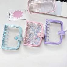Zazumi 1 Sổ tay da PU A7 với gáy lò xo trong suốt, gáy lò xo A7, giấy bên trong có thể thay thế, sổ dán sticker, sách dán sticker trong suốt, túi đựng ảnh sách dán sticker, album ảnh, sổ kế hoạch, nhật ký, sổ tay, văn phòng phẩm. - Nhiều màu - Xem 5