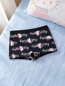 HELLO KITTY AND FRIENDS | SHEIN Women's Cartoon Print Casual Briefs - Black - View 1