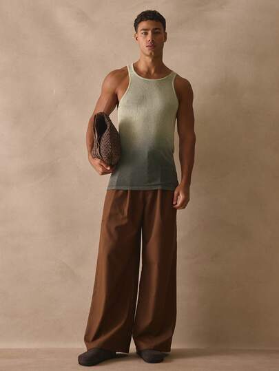 Musero Tailored Double Side Slit Welt Pockets Pants Smart Style Wide Leg Trouser Bottoms Spring Summer Essentials