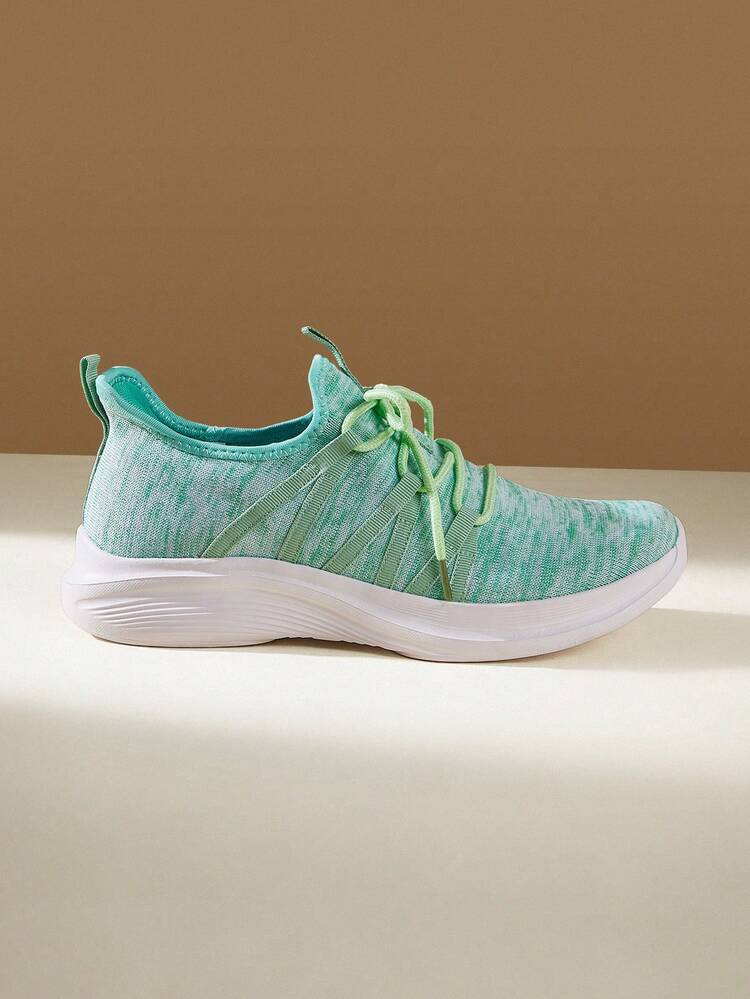 CUCCOO EASI Cloud Soft Sole, Women's Integrated Running Shoes, Breathable Mesh Skipping Rope Sneakers, Light Walking Shoes, Walking On The Feet, Soft Elastic Running Shoes, Women's Breathable Sneakers, Gym Training Jogging Shoes, Fashionable Light-Colored, Integrated Street Jogging, Retro Casual Style