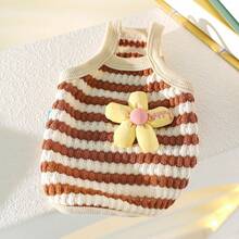 PETSIN 1pc Cat/Dog Clothes, Spring And Summer Pet Vest With Three-Dimensional Flowers, Skin-Friendly, Breathable And Comfortable Camisole - Multicolor - View 24