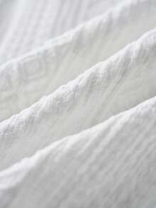 Airaco 新款夏季男士条纹纹理修身休闲抽绳弹力腰短裤 - 米色 - 查看 3