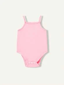 Cozy Pixies Conjunto de 3 piezas/Set de body de tirantes de punto de unicolor suave para bebé niña - Multicolor - Ver 9