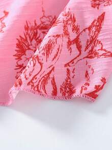 Qadelle 女士纹理印花修身吊带背心，优雅百搭，适合度假、通勤和日常穿着 - 玫紅色 - 查看 4