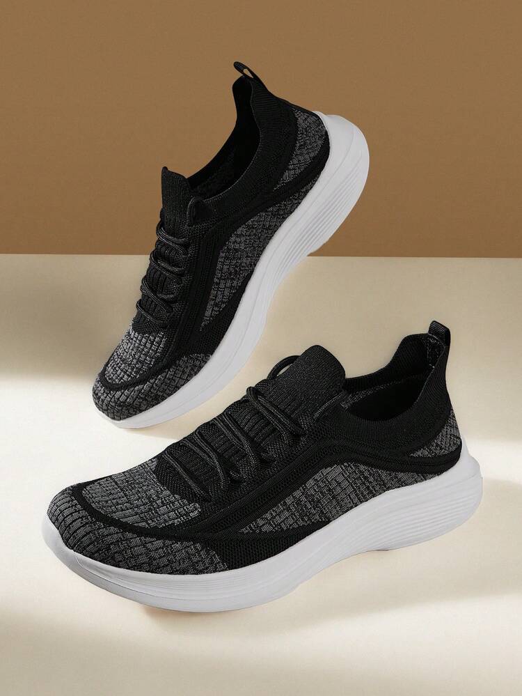 CUCCOO EASI Cloud Soft Sole, Women's Integrated Running Shoes, Breathable Mesh Skipping Rope Sneakers, Light Walking Shoes, Walking On The Feet, Soft Elastic Running Shoes, Women's Breathable Sneakers, Gym Training Jogging Shoes, Fashionable Light-Colored, Integrated Street Jogging, Retro Casual Style