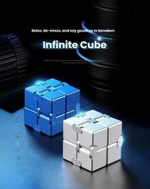 MINKOJA 110g Alloy Infinite Cube Plastic Imitation Alloy Infinite Stress Relief Cube - Multicolor - View 6