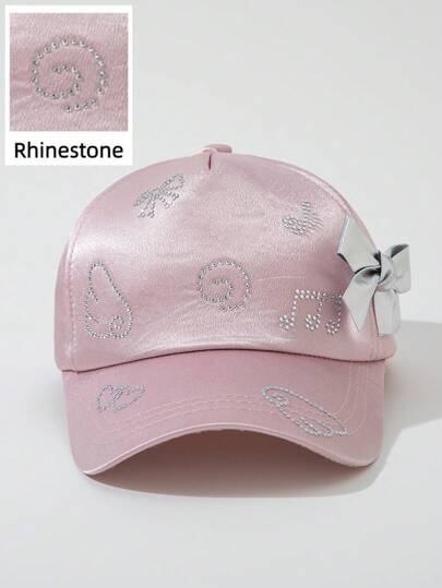 1 Women's Hot Diamond Bow Wings Star Baseball Cap