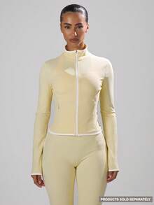 Musera Sport 女士运动夹克 - 鵝黃色 - 查看 1