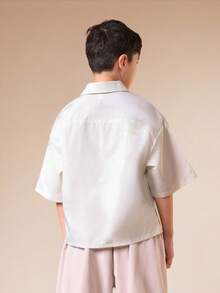 SUMWON Tween Boys Shirts - Apricot - View 2