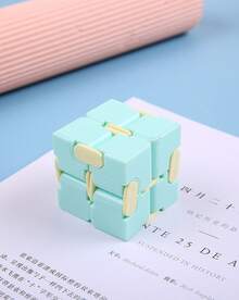 POKOJA LAND 1-Pack Infinity Cube Fidget Toy - Creative Stress Relief Flip Cube In Pocket-Sized Macaron Colors - Multicolor - View 6