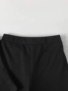 Maija Kids Maija Kids Tween Girls Sleeveless Top And Pants Set, Metal Button Closure, Elegant Retro Style - Black - View 4