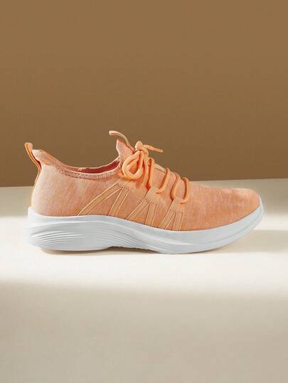 CUCCOO EASI Cloud Soft Sole, Women's Integrated Running Shoes, Breathable Mesh Skipping Rope Sneakers, Light Walking Shoes, Walking On The Feet, Soft Elastic Running Shoes, Women's Breathable Sneakers, Gym Training Jogging Shoes, Fashionable Light-Colored, Integrated Street Jogging, Retro Casual Style