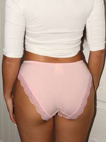 Lowkey Lull 3pcs Women's Cotton Low Waist Casual Y2K Easy Comfort Chic Autumn Panties - Multicolor - View 2