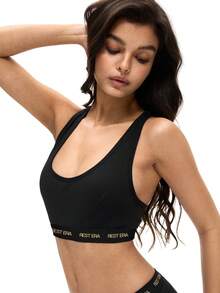 Set de 3 sujetadores de mujer con estampado de letras de moda - Multicolor - Ver 4