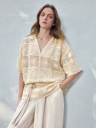 Ontre Aprikot Kurzarm Damen Top, modern elegantes Hochzeitsgast Outfit, minimalistisch romantisches französisches Luxus-Feeling, urban schicke Business Lässig Büromode, dezenter Old Money Vibe, hochwertiges Reise-Essenzial für Flughafen und Kreuzfahrtschiff, hochwertige Strickware, vielseitig für alle Jahreszeiten, Hochzeitsserie, Resort Bekleidung