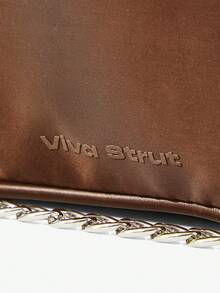 Viva Strut 1件女士斜挎包、单肩包、手提包，尼龙材质，棕色，时尚个性，简约百搭，街头风，甜美酷女孩，辣妹，Y2K风格 - 咖啡 - 查看 6