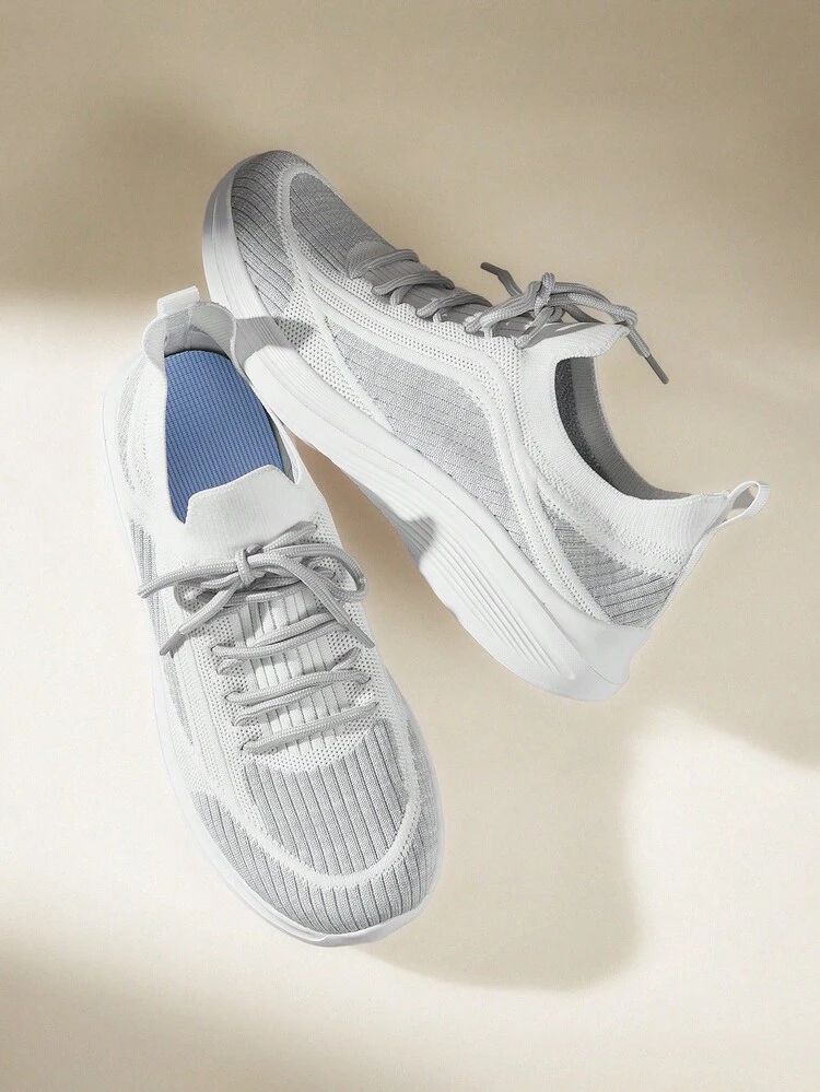 CUCCOO EASI Cloud Soft Sole, Women's Integrated Running Shoes, Breathable Mesh Skipping Rope Sneakers, Light Walking Shoes, Walking On The Feet, Soft Elastic Running Shoes, Women's Breathable Sneakers, Gym Training Jogging Shoes, Fashionable Light-Colored, Integrated Street Jogging, Retro Casual Style