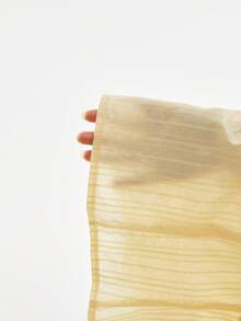 Poéselle 女士夏季法式V领短袖撞色蕾丝修身衬衫 - 鵝黃色 - 查看 10