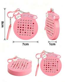 MINKOJA 1-Pack Viral Mini Fidget Toy - Magnetic Ball Drawing Pad Keychain Accessory - Multicolor - View 10