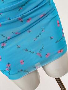 Bluhae 女士休闲碎花A字裙 - 彩色 - 查看 7