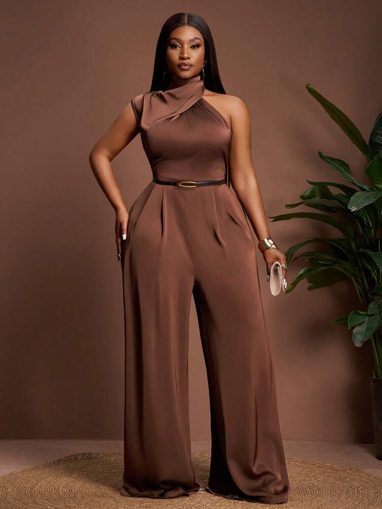 週末価格】THE SHISHIKUI JUMP SUITS brown 週末価格】THE SHISHIKUI